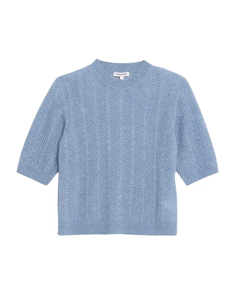 Shana Cable-Knit Crewneck Sweater