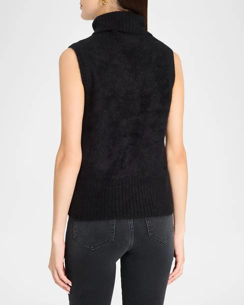 Veronica Beard Mazzy Brushed Cashmere Sleeveless Sweater | Thumbnail 3 Veronica Beard Mazzy Brushed Cashmere Sleeveless Sweater | Thumbnail 3