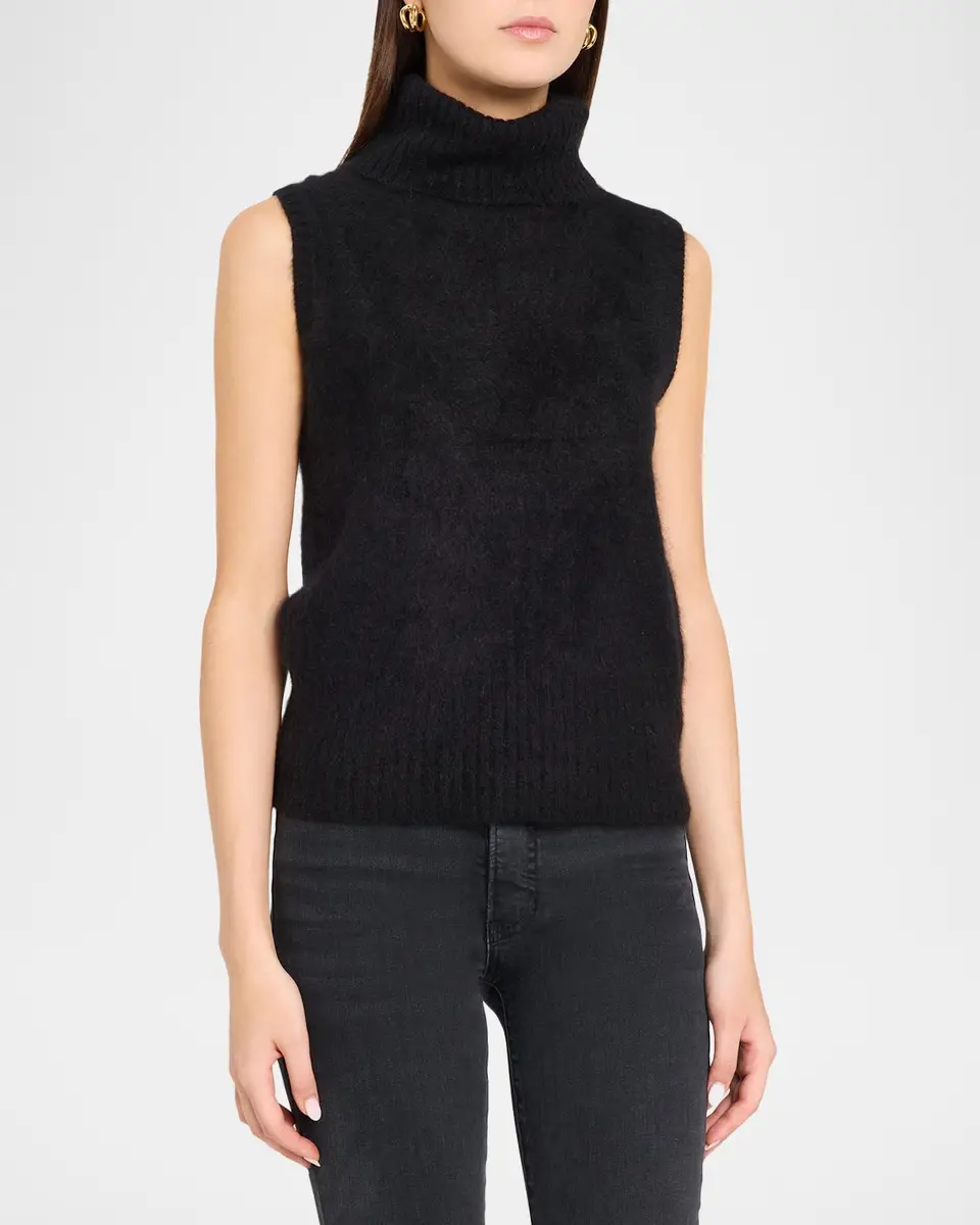Veronica Beard Mazzy Brushed Cashmere Sleeveless Sweater | Thumbnail 4 Veronica Beard Mazzy Brushed Cashmere Sleeveless Sweater | Thumbnail 4