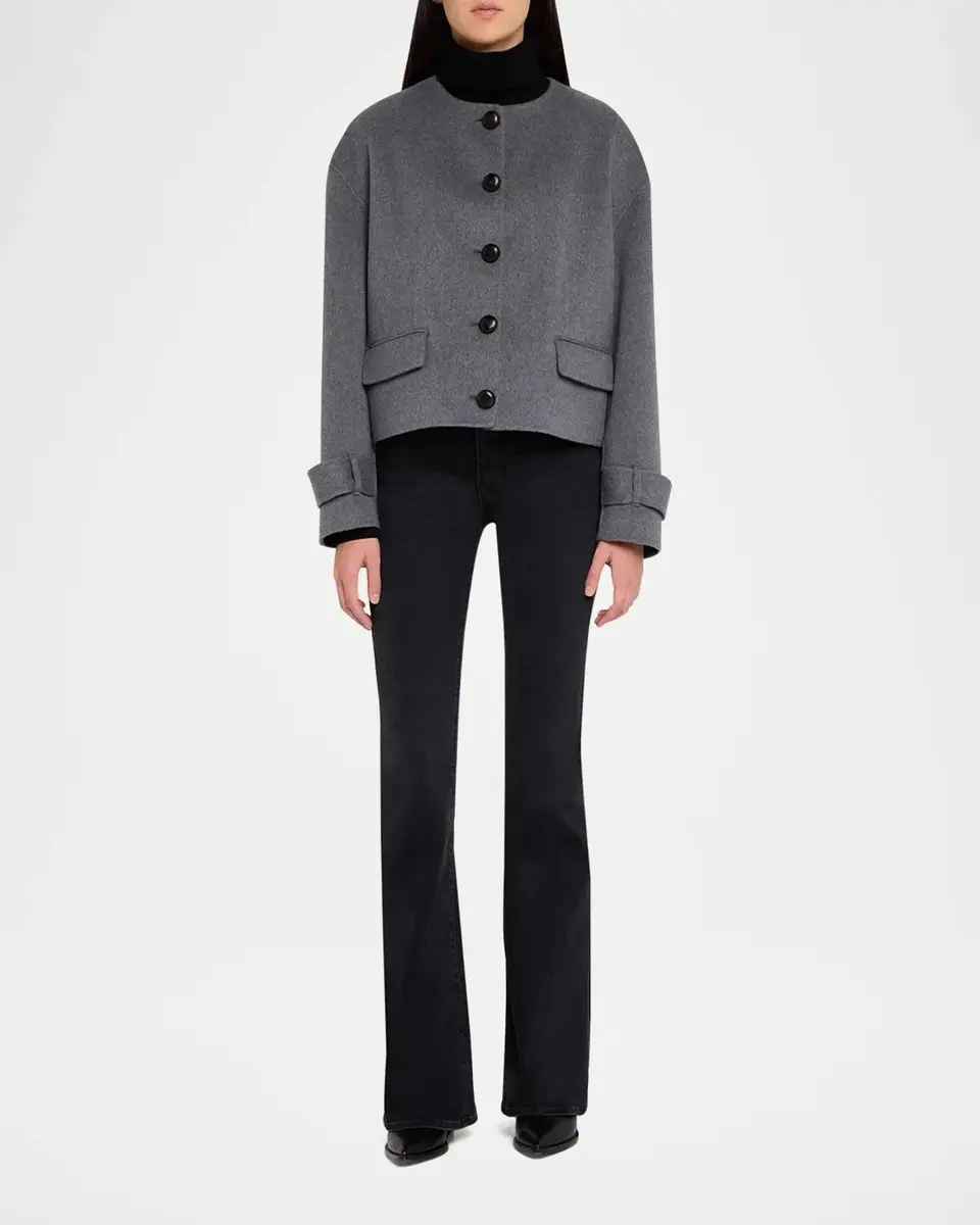 Veronica Beard Elaris Virgin Wool-Blend Crop Jacket | Thumbnail 2