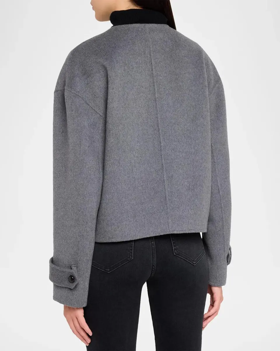 Veronica Beard Elaris Virgin Wool-Blend Crop Jacket | Thumbnail 3