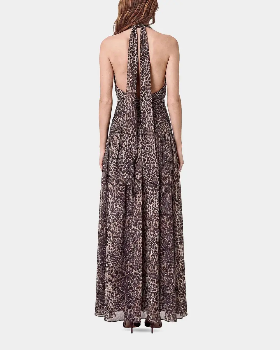NICHOLAS Arella Plunging Leopard-Print Maxi Dress | Thumbnail 3 NICHOLAS Arella Plunging Leopard-Print Maxi Dress | Thumbnail 3