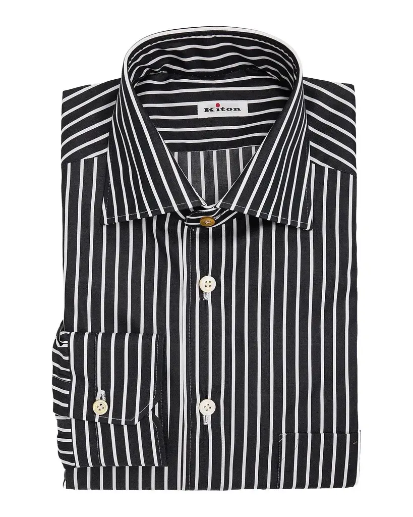 Kiton Striped Cotton Shirt