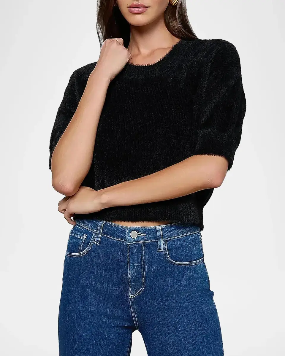 L'Agence Guinevere Cropped Pullover | Thumbnail 4 L'Agence Guinevere Cropped Pullover | Thumbnail 4
