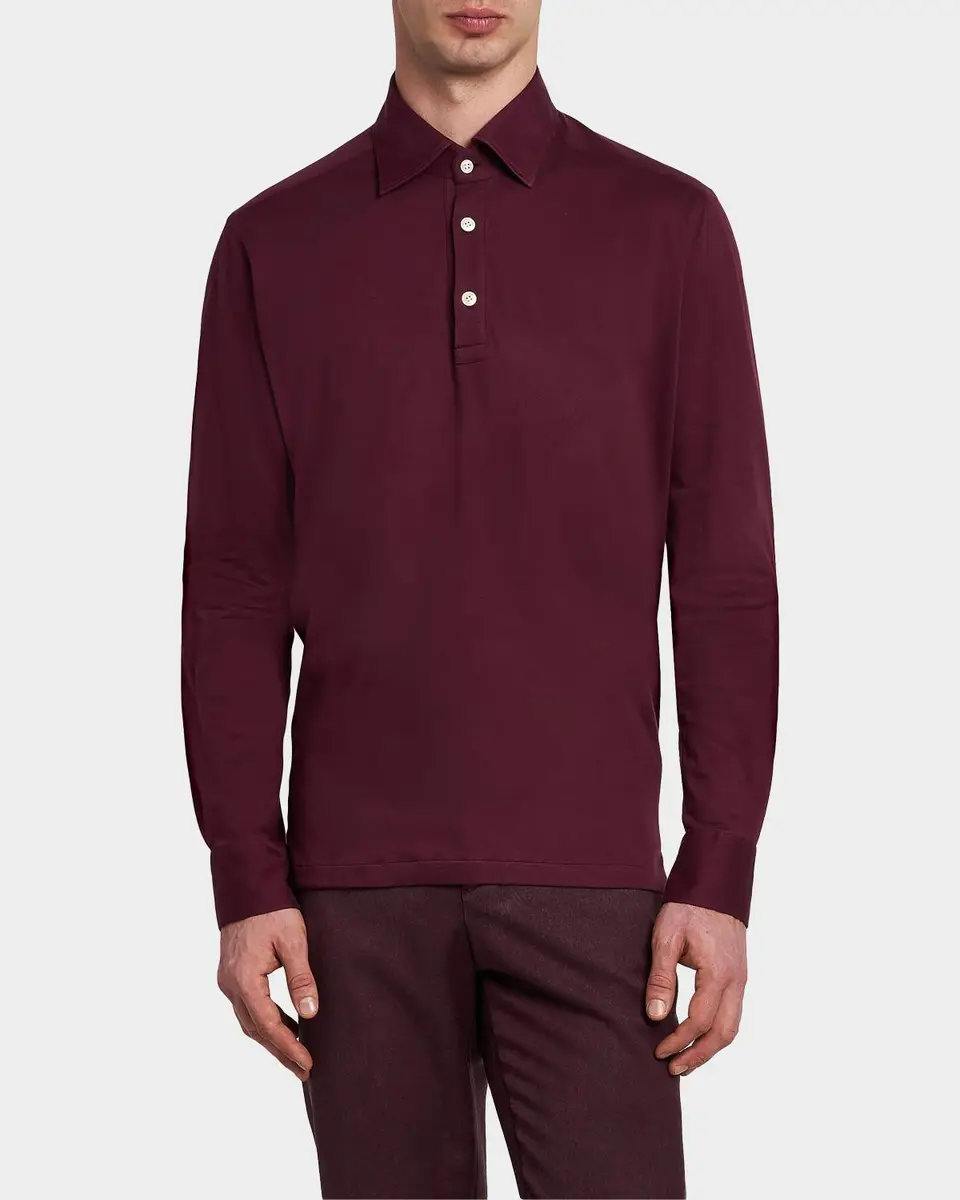 Kiton Positano Cotton Shirt | Thumbnail 4 Kiton Positano Cotton Shirt | Thumbnail 4