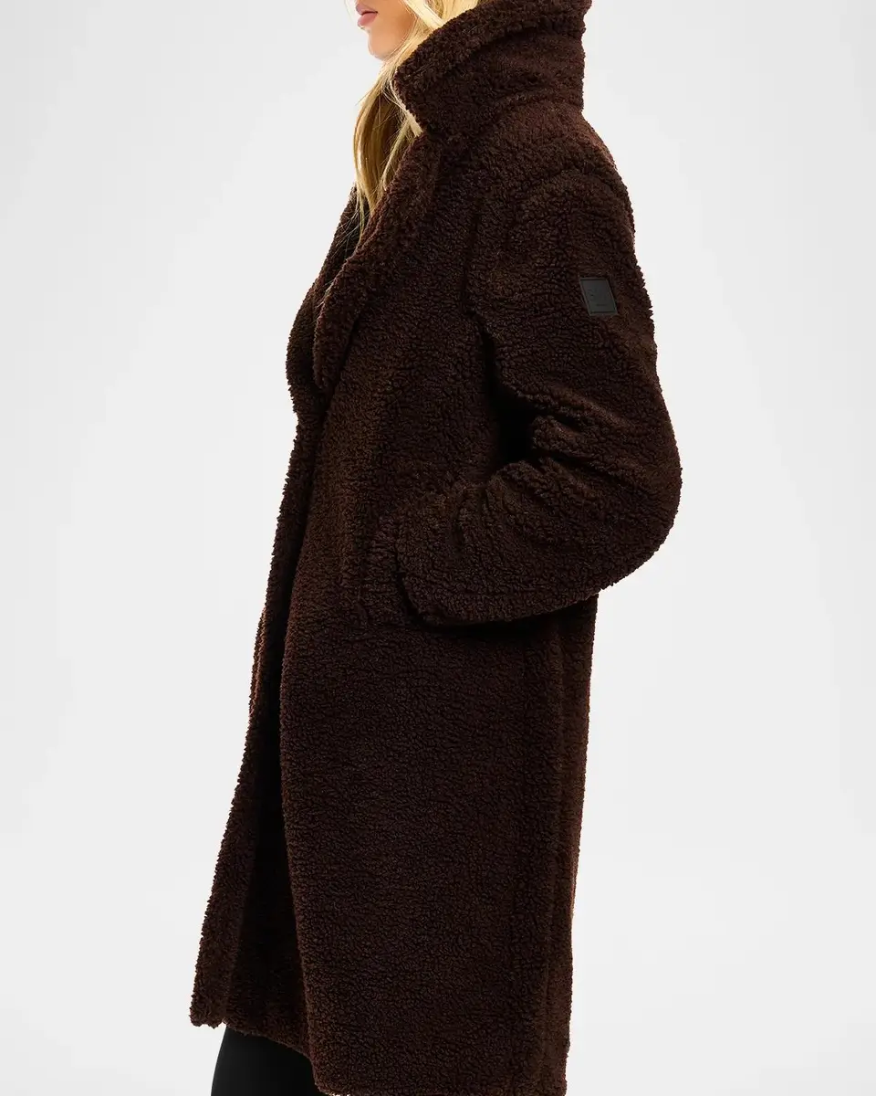 Sam. Sherpa Leather-Trimmed Coat | Thumbnail 6