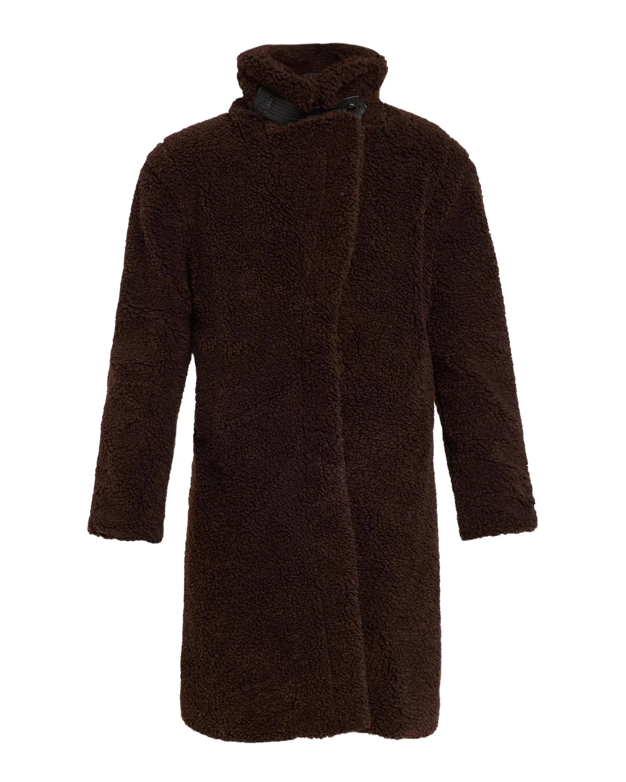 Sherpa Leather-Trimmed Coat Sherpa Leather-Trimmed Coat