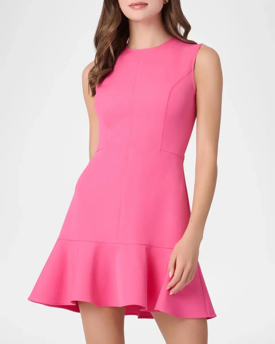 Shoshanna Selma Crepe Fit-&-Flare Mini Dress | Thumbnail 3 Shoshanna Selma Crepe Fit-&-Flare Mini Dress | Thumbnail 3