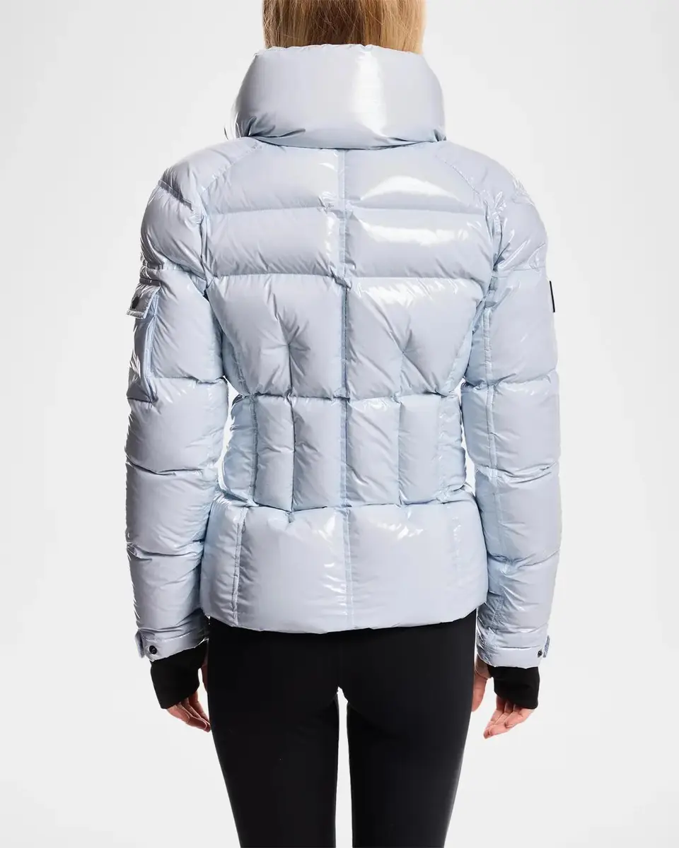 Sam. Freestyle Shiny Nylon Shaped Puffer Jacket | Thumbnail 2