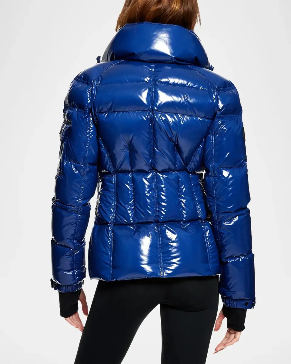 Sam. Freestyle Shiny Nylon Shaped Puffer Jacket | Thumbnail 2