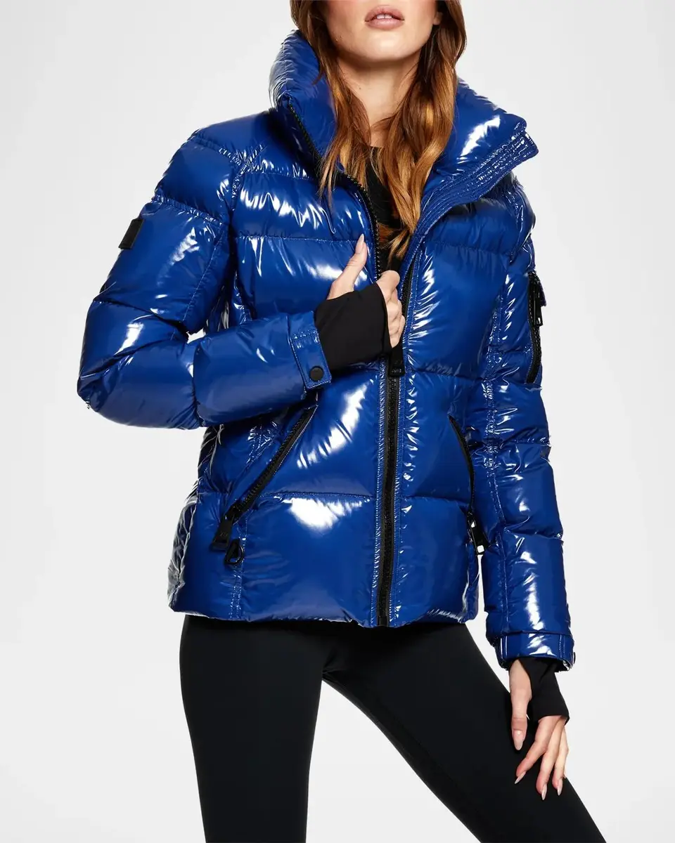 Sam. Freestyle Shiny Nylon Shaped Puffer Jacket | Thumbnail 5