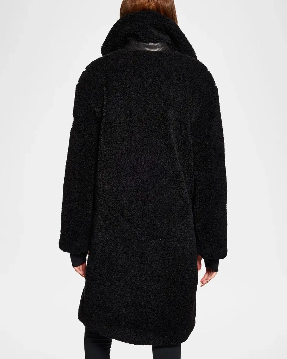 Sam. Sherpa Leather-Trimmed Coat | Thumbnail 2