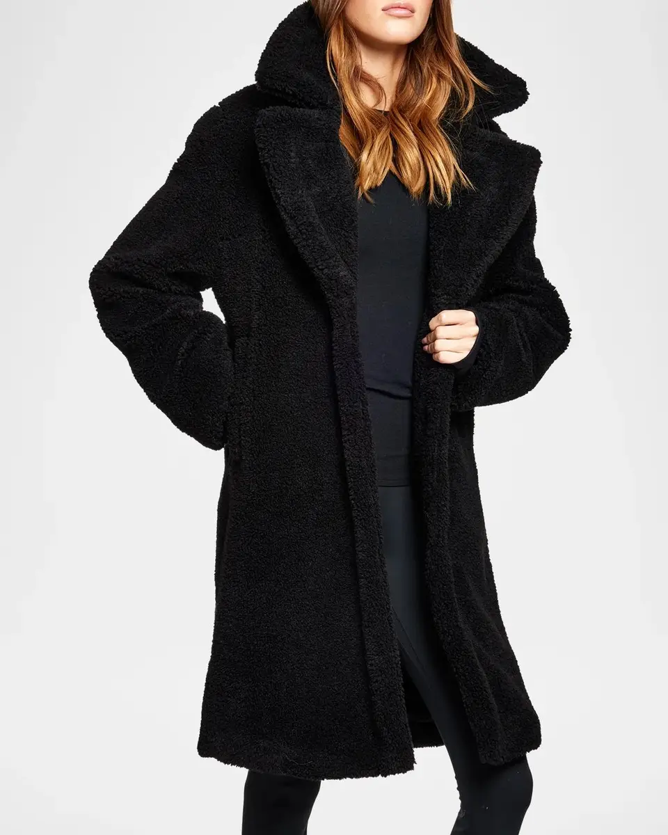 Sam. Sherpa Leather-Trimmed Coat | Thumbnail 4