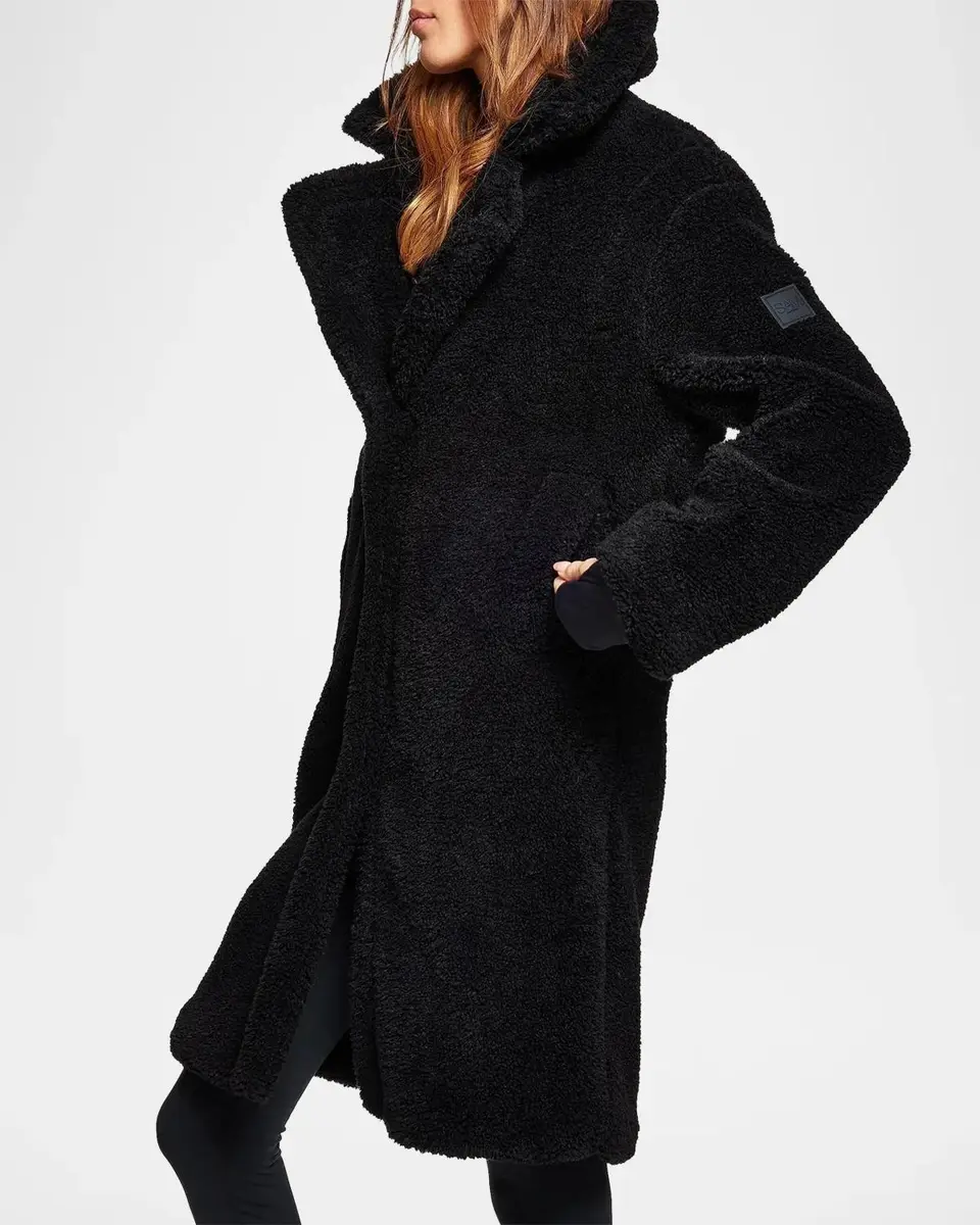 Sam. Sherpa Leather-Trimmed Coat | Thumbnail 5