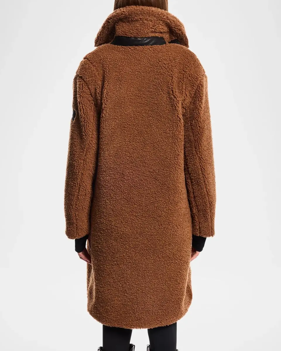 Sam. Sherpa Leather-Trimmed Coat | Thumbnail 2