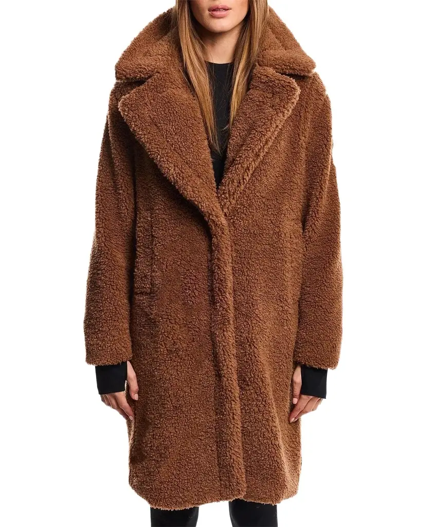 Sherpa Leather-Trimmed Coat Sherpa Leather-Trimmed Coat