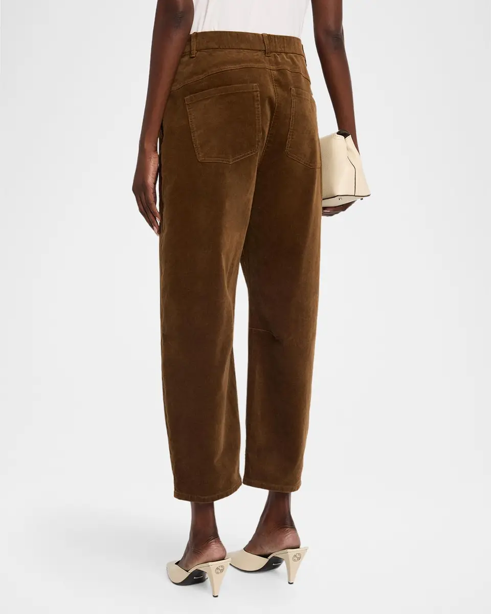 Eileen Fisher Cropped Barrel-Leg Corduroy Pants | Thumbnail 3 Eileen Fisher Cropped Barrel-Leg Corduroy Pants | Thumbnail 3