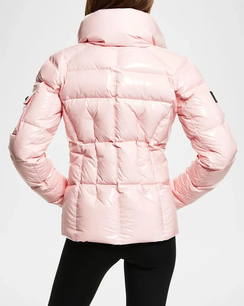Sam. Freestyle Shiny Nylon Shaped Puffer Jacket | Thumbnail 2