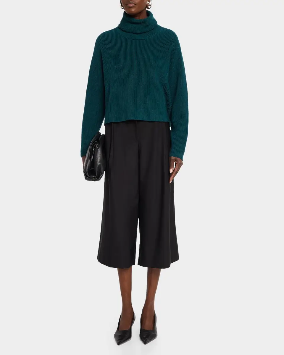Eileen Fisher Ribbed Wool Turtleneck Sweater | Thumbnail 2