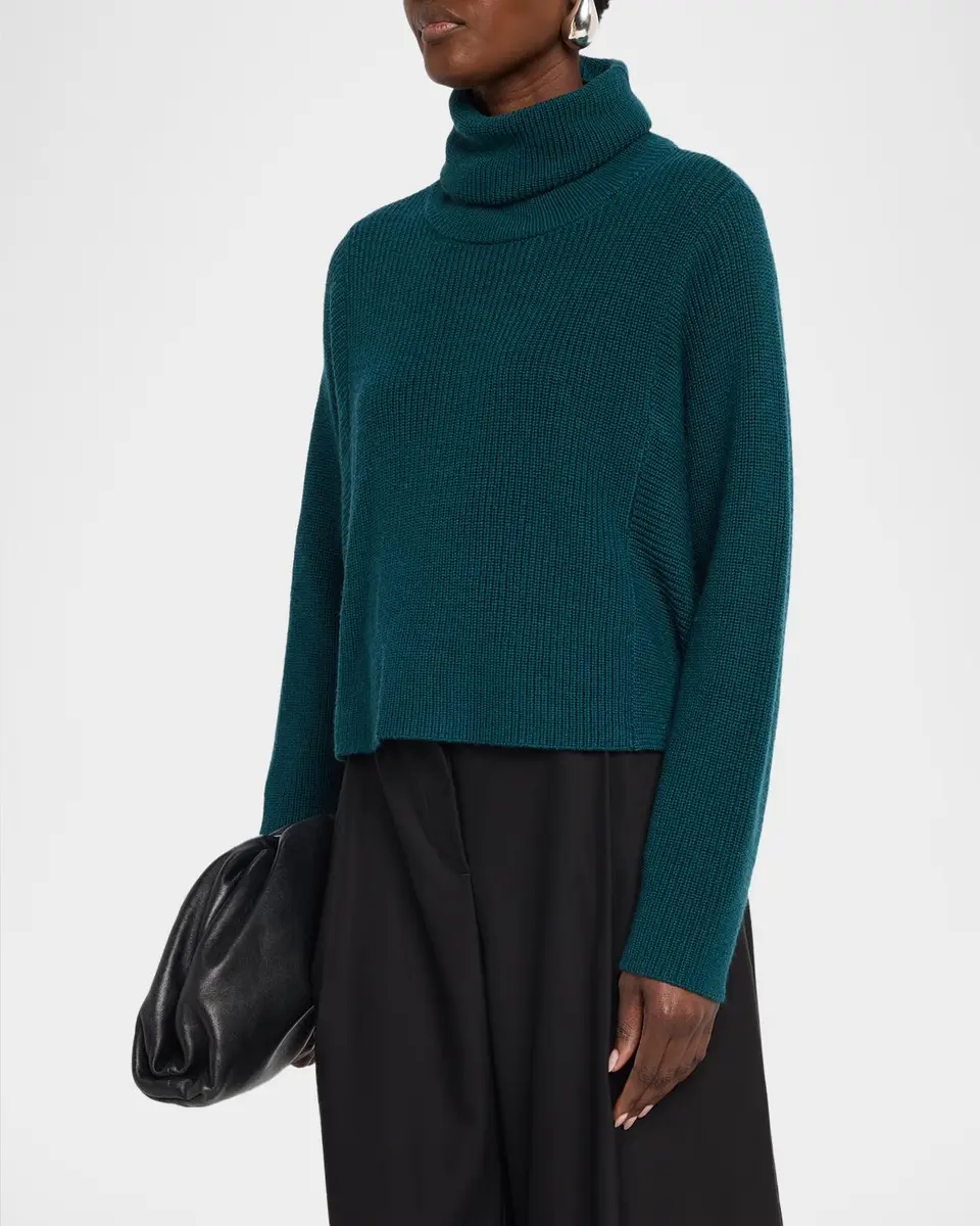 Eileen Fisher Ribbed Wool Turtleneck Sweater | Thumbnail 4