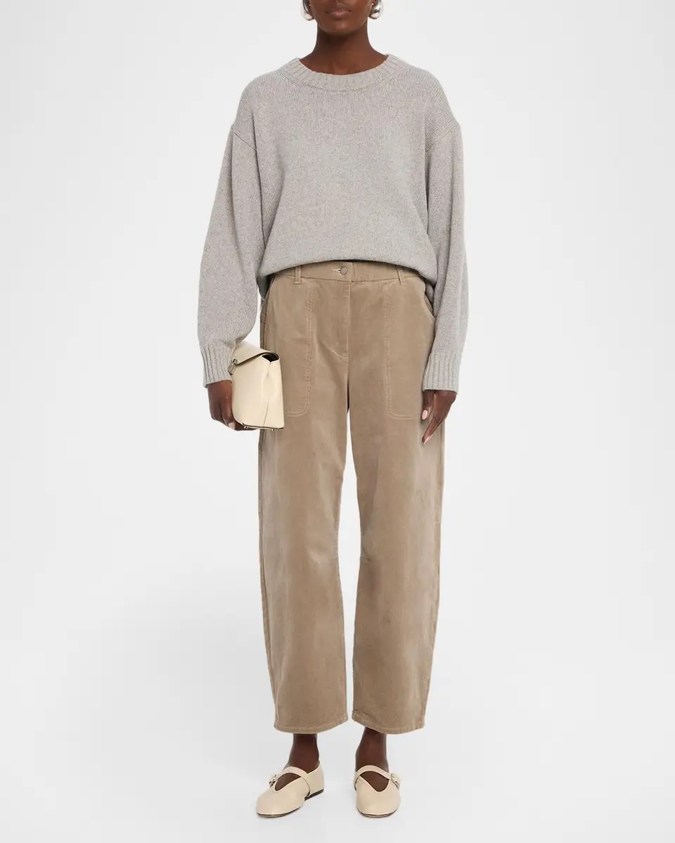 Eileen Fisher Crewneck Organic Cotton-Cashmere Sweater | Thumbnail 2 Eileen Fisher Crewneck Organic Cotton-Cashmere Sweater | Thumbnail 2