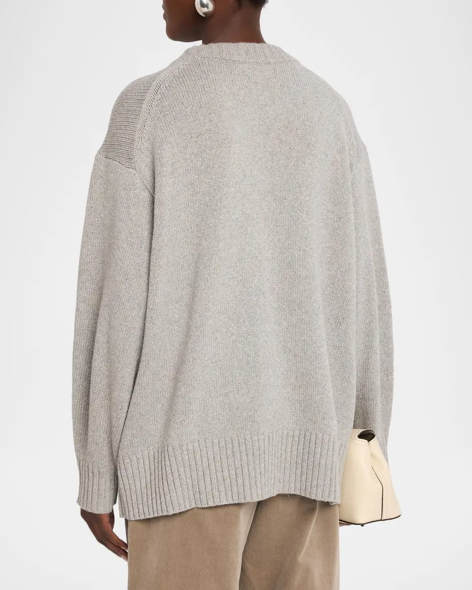 Eileen Fisher Crewneck Organic Cotton-Cashmere Sweater | Thumbnail 3 Eileen Fisher Crewneck Organic Cotton-Cashmere Sweater | Thumbnail 3