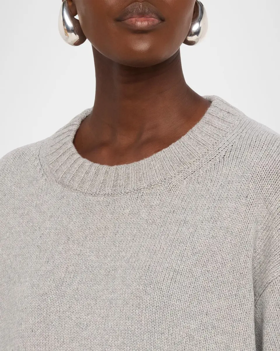 Eileen Fisher Crewneck Organic Cotton-Cashmere Sweater | Thumbnail 5 Eileen Fisher Crewneck Organic Cotton-Cashmere Sweater | Thumbnail 5