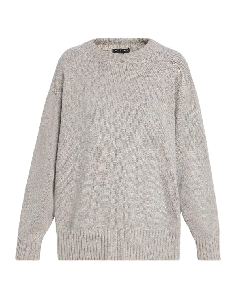 Crewneck Organic Cotton-Cashmere Sweater Crewneck Organic Cotton-Cashmere Sweater