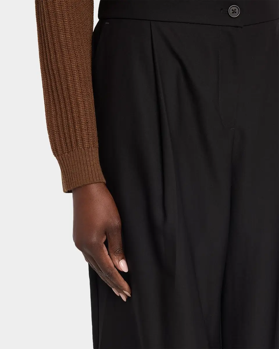Eileen Fisher Pleated Wide-Leg Wool Culotte Pants | Thumbnail 5 Eileen Fisher Pleated Wide-Leg Wool Culotte Pants | Thumbnail 5