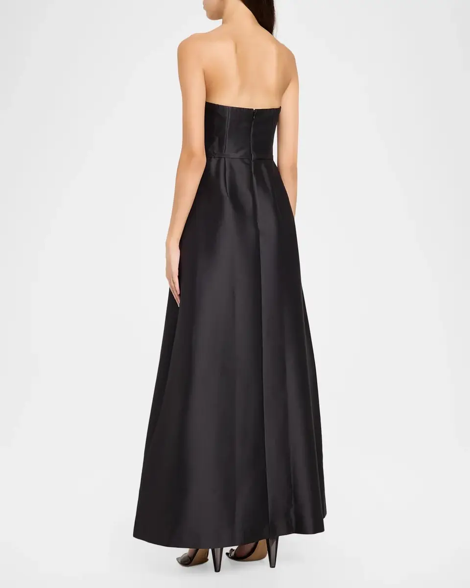 SACHIN & BABI Gillian Strapless Floral Stretch Mikado Gown | Thumbnail 3 SACHIN & BABI Gillian Strapless Floral Stretch Mikado Gown | Thumbnail 3