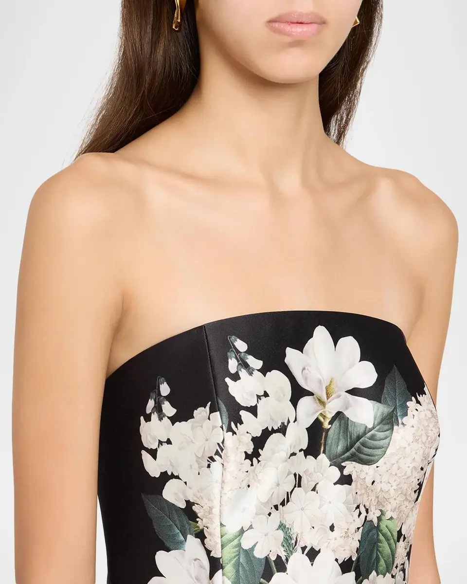 SACHIN & BABI Gillian Strapless Floral Stretch Mikado Gown | Thumbnail 5 SACHIN & BABI Gillian Strapless Floral Stretch Mikado Gown | Thumbnail 5