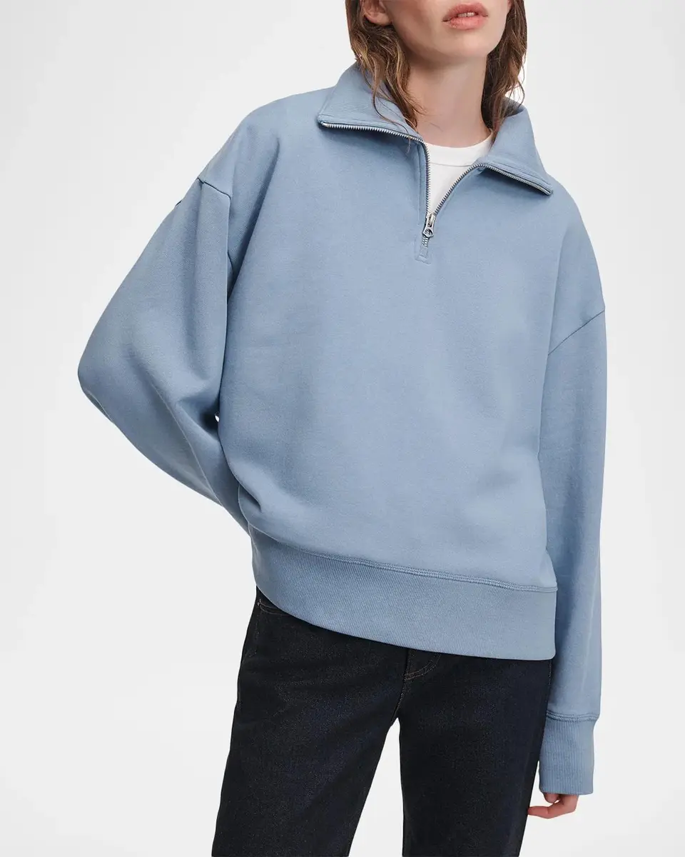 rag & bone The Everyday Terry Half-Zip Sweatshirt | Thumbnail 4 rag & bone The Everyday Terry Half-Zip Sweatshirt | Thumbnail 4