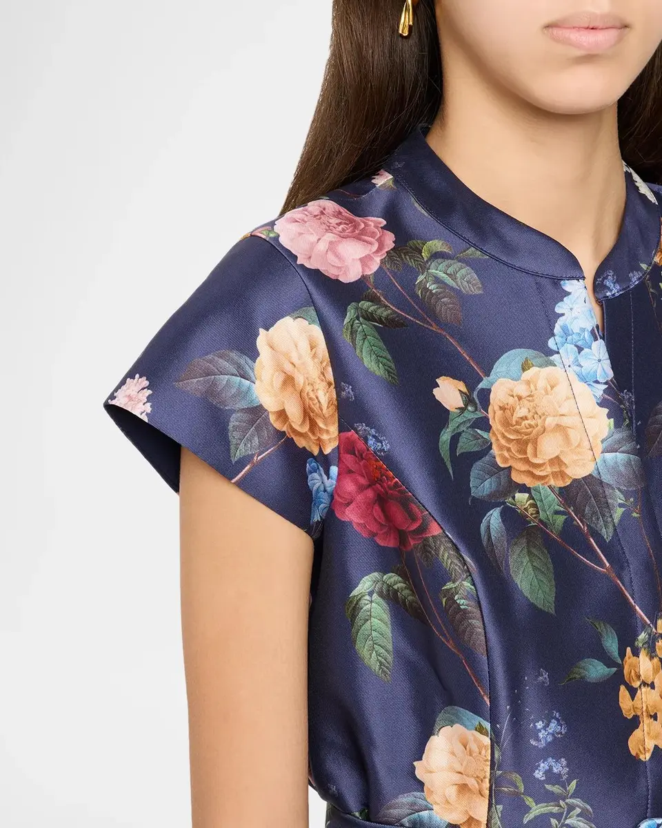 SACHIN & BABI Marta Pleated Floral-Print Gown | Thumbnail 5 SACHIN & BABI Marta Pleated Floral-Print Gown | Thumbnail 5