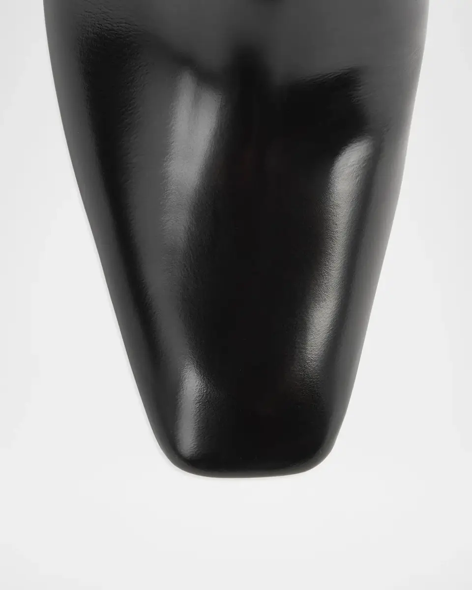 TOTEME Bar 85MM Box-Leather Mules | Thumbnail 3