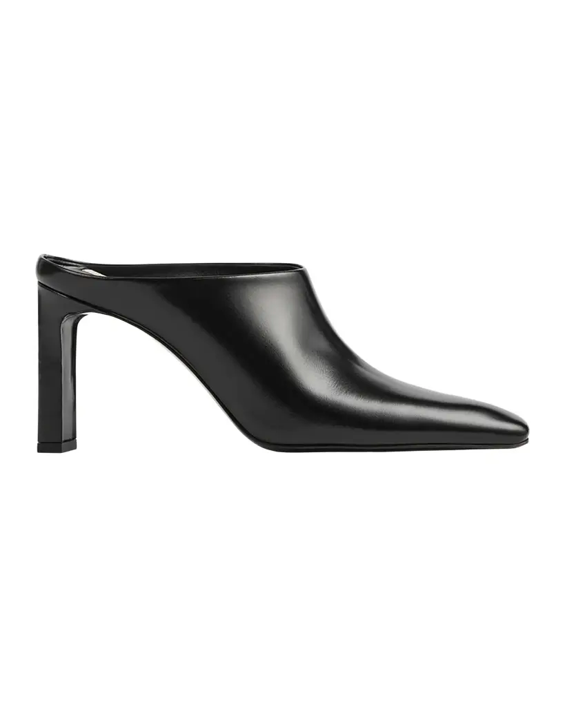 TOTEME Bar 85MM Box-Leather Mules