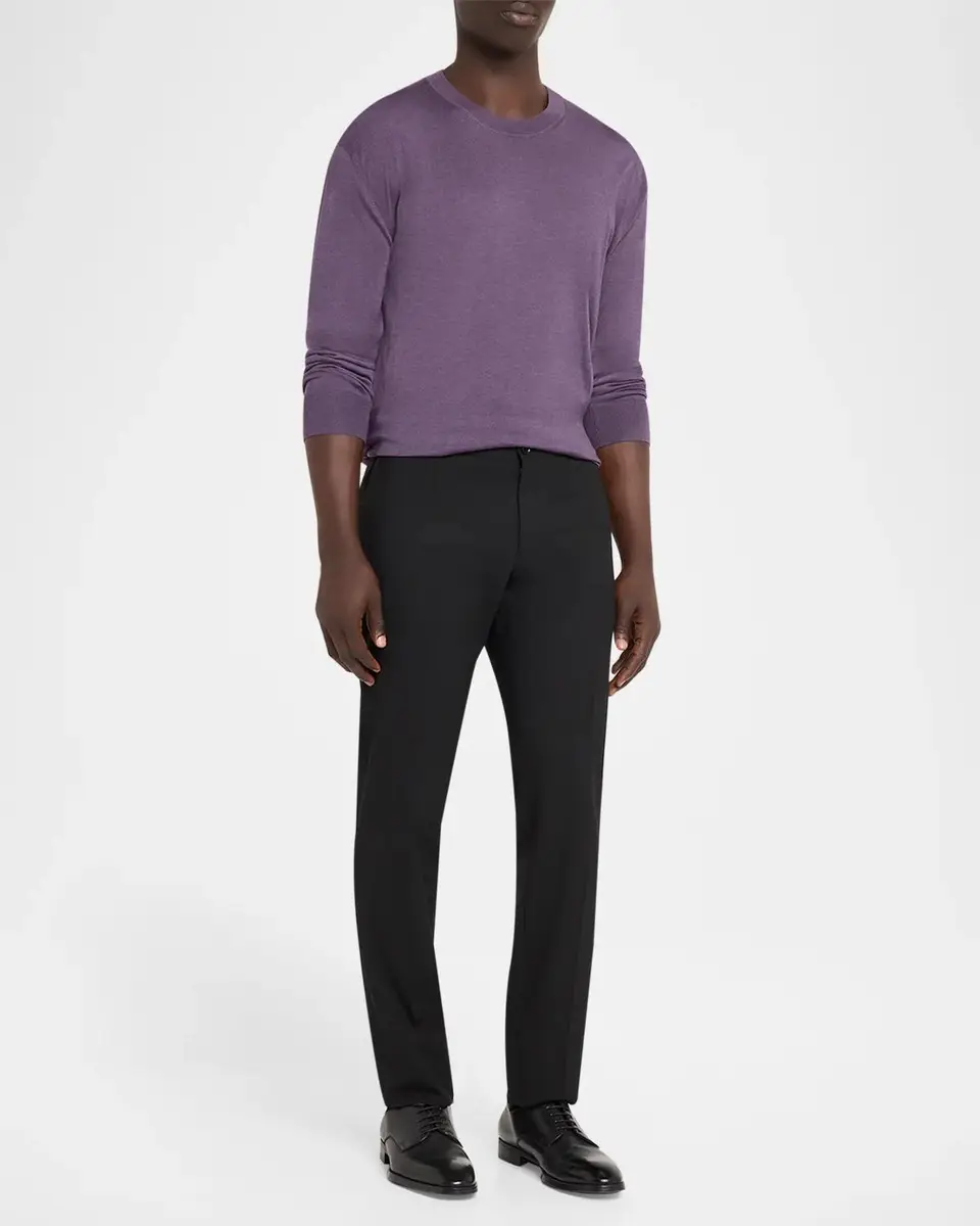 Brioni Men's Cashmere-Silk Crewneck Sweater | Thumbnail 2 Brioni Men's Cashmere-Silk Crewneck Sweater | Thumbnail 2