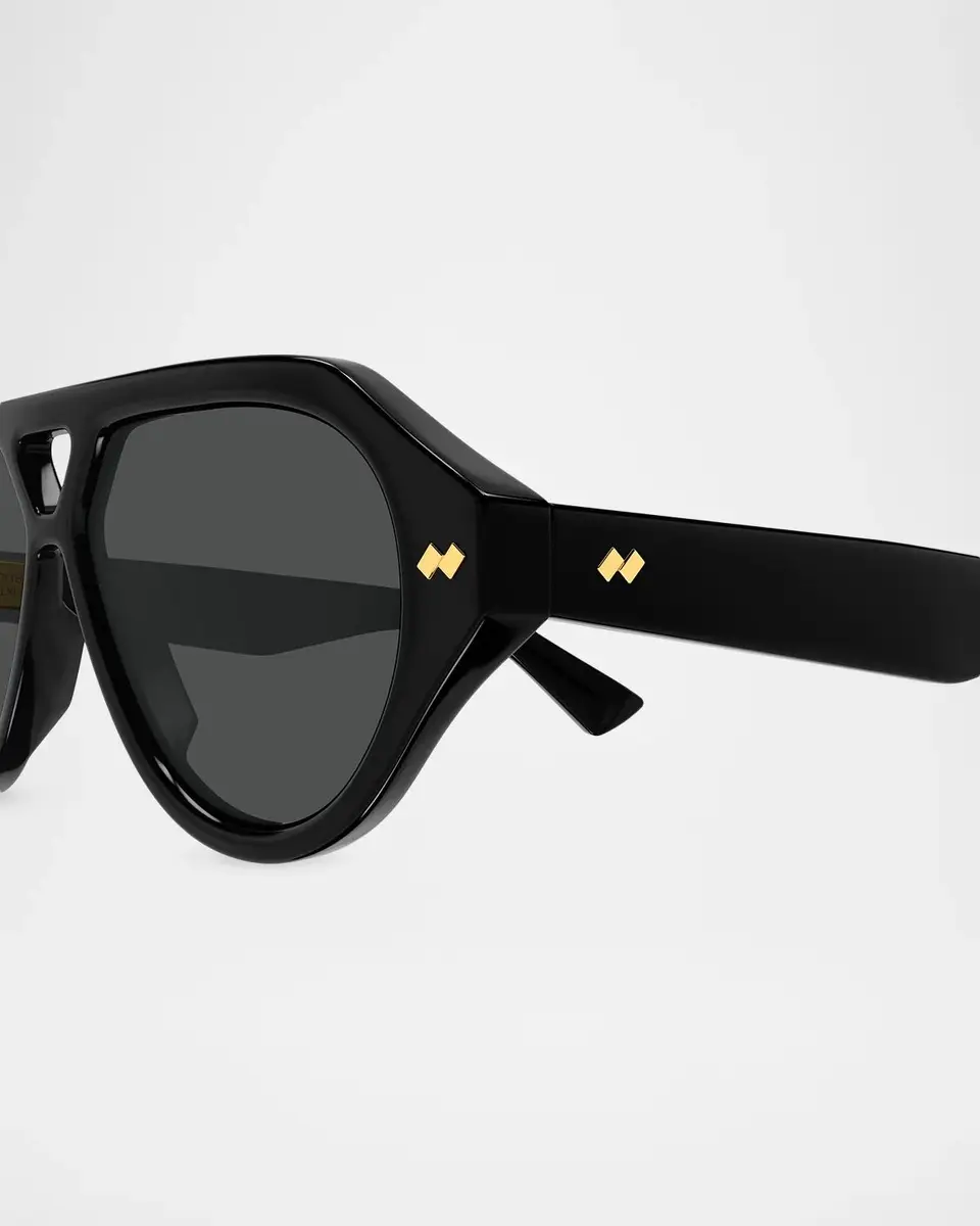 Bottega Veneta Men's BV1485S Bold Ribbon Stud Recycled Acetate Pilot Sunglasses | Thumbnail 3 Bottega Veneta Men's BV1485S Bold Ribbon Stud Recycled Acetate Pilot Sunglasses | Thumbnail 3