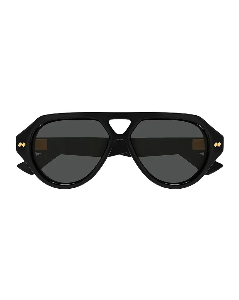Men's BV1485S Bold Ribbon Stud Recycled Acetate Pilot Sunglasses Men's BV1485S Bold Ribbon Stud Recycled Acetate Pilot Sunglasses