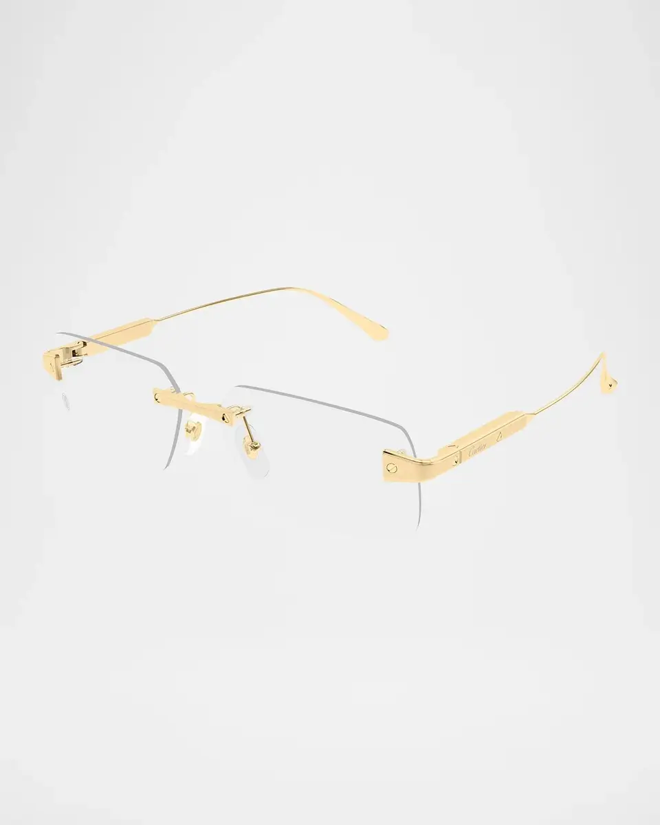 Cartier Men's CT0655O Santos Classic Titanium Rectangular Optical Glasses | Thumbnail 2 Cartier Men's CT0655O Santos Classic Titanium Rectangular Optical Glasses | Thumbnail 2