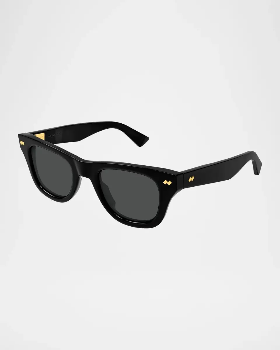 Bottega Veneta Men's BV1486S Bold Ribbon Stud Recycled Acetate Square Sunglasses | Thumbnail 2 Bottega Veneta Men's BV1486S Bold Ribbon Stud Recycled Acetate Square Sunglasses | Thumbnail 2