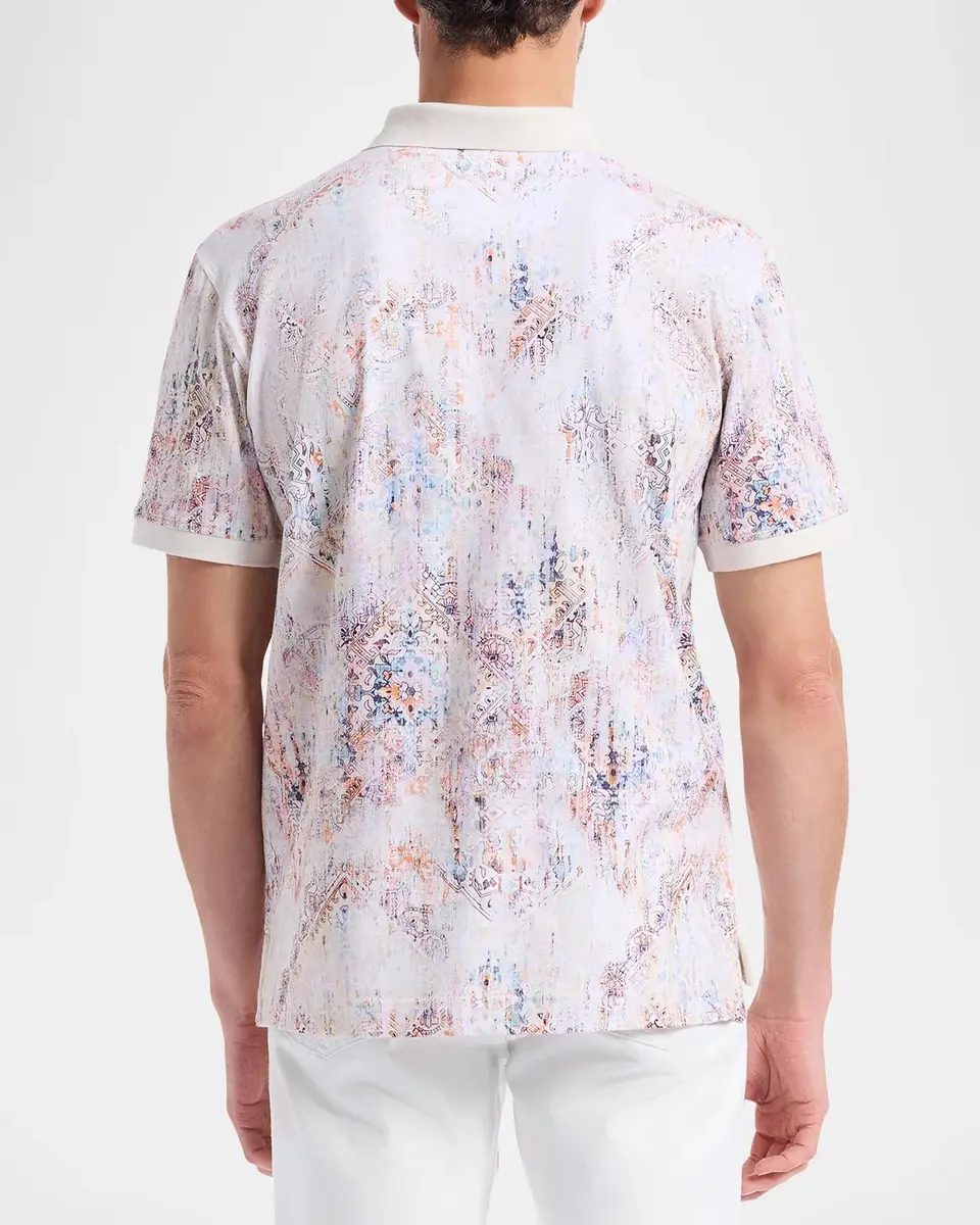 Robert Graham Ryton Printed Cotton Polo Shirt | Thumbnail 3 Robert Graham Ryton Printed Cotton Polo Shirt | Thumbnail 3