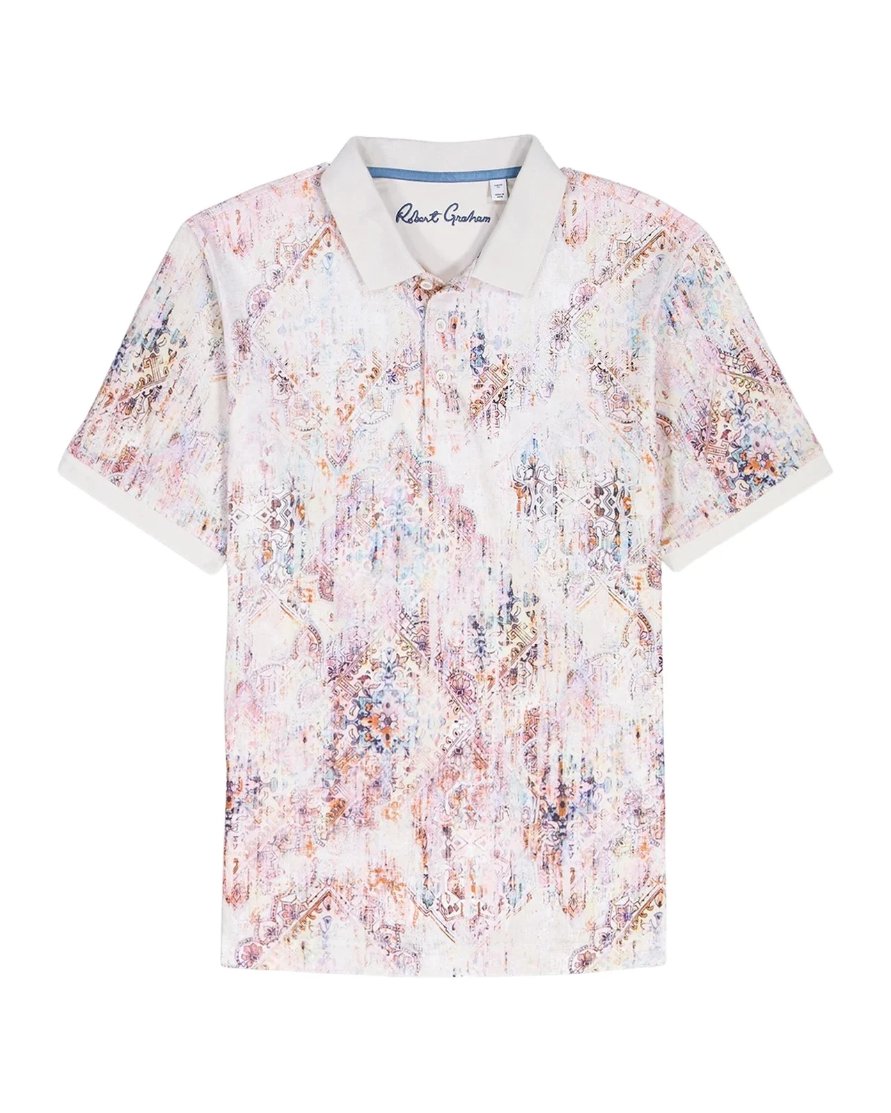 Robert Graham Ryton Printed Cotton Polo Shirt