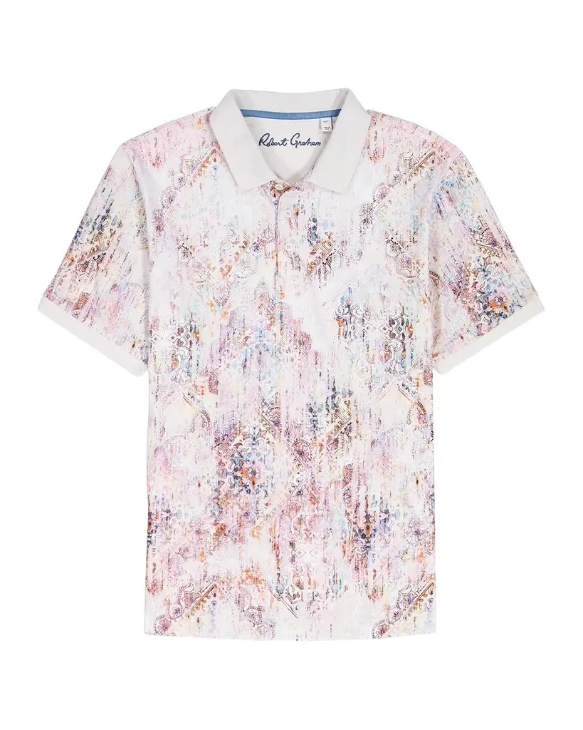 Robert Graham Ryton Printed Cotton Polo Shirt