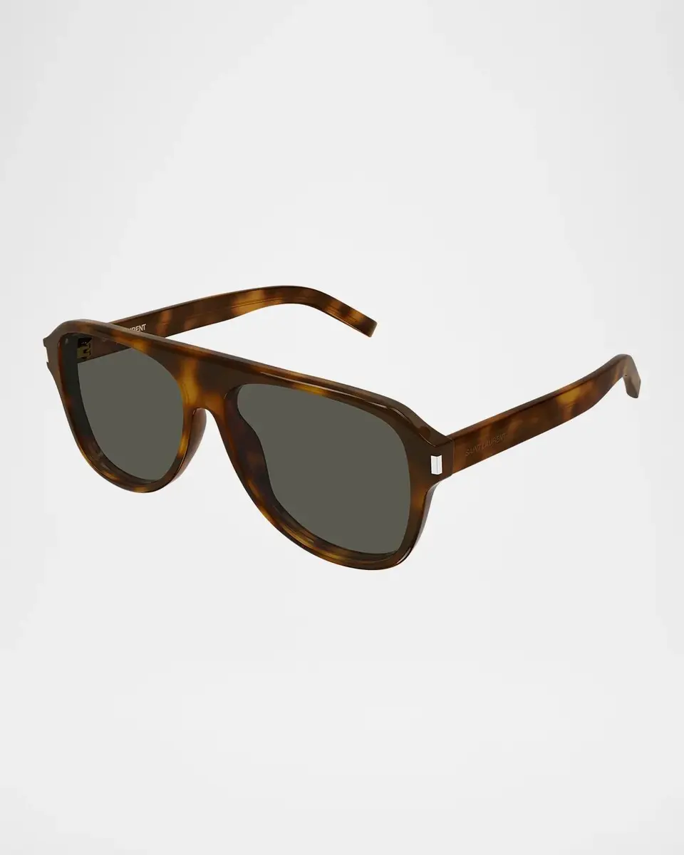 Saint Laurent Men's SL 970 Recycled Acetate Pilot Sunglasses | Thumbnail 2 Saint Laurent Men's SL 970 Recycled Acetate Pilot Sunglasses | Thumbnail 2
