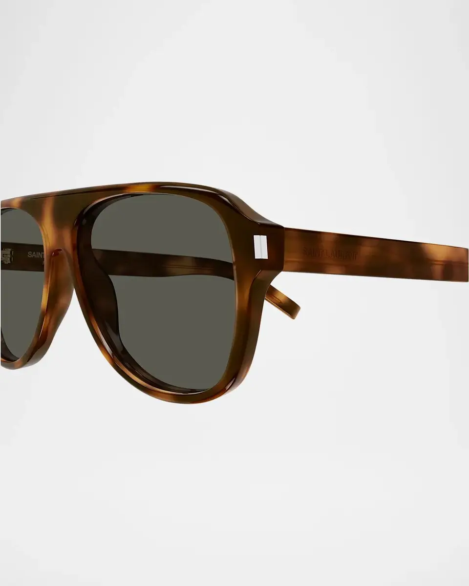 Saint Laurent Men's SL 970 Recycled Acetate Pilot Sunglasses | Thumbnail 3 Saint Laurent Men's SL 970 Recycled Acetate Pilot Sunglasses | Thumbnail 3