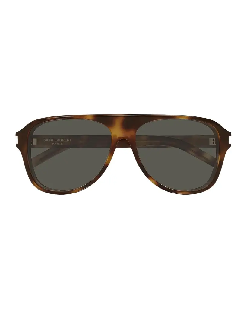 Saint Laurent Men's SL 970 Recycled Acetate Pilot Sunglasses