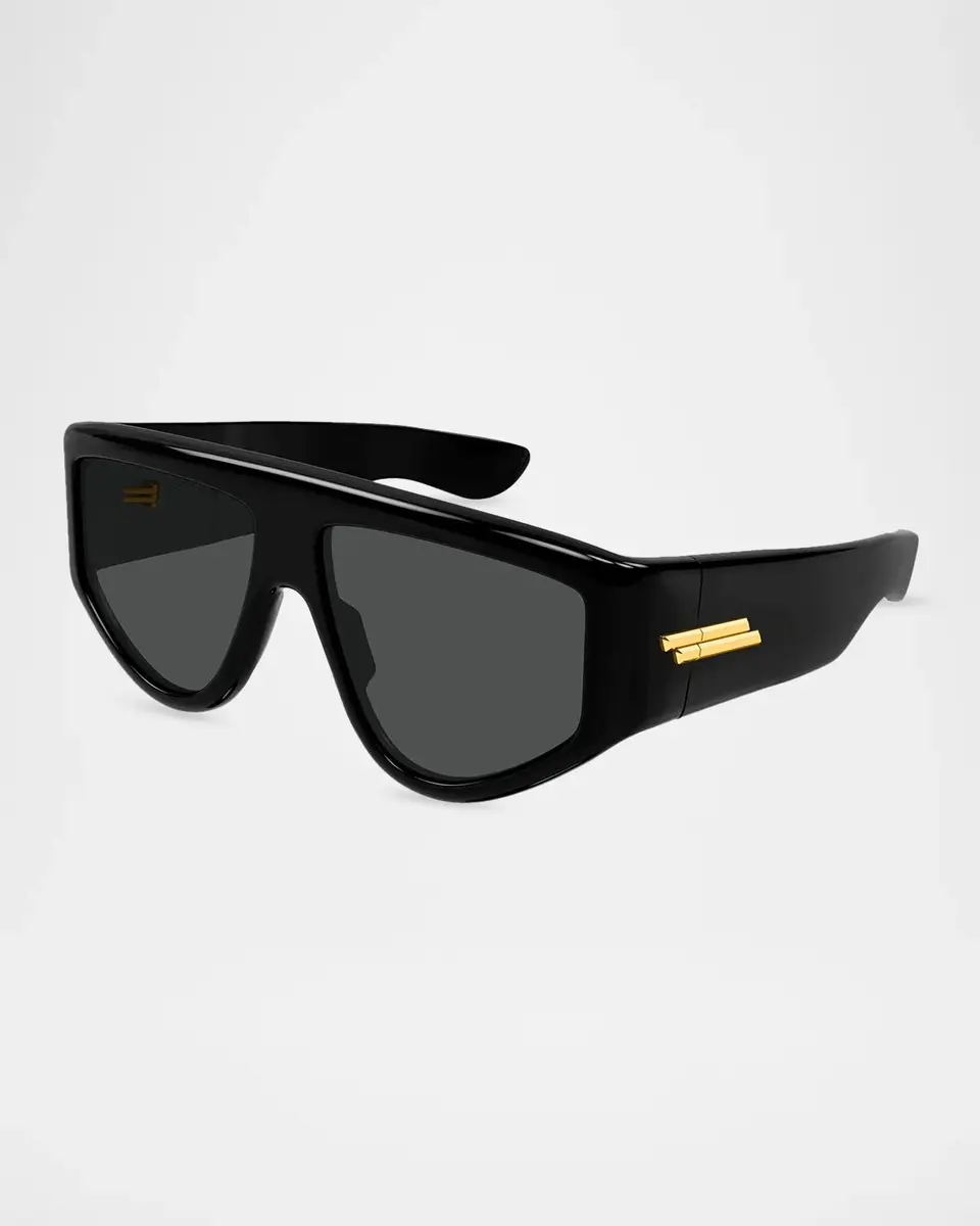 Bottega Veneta Men's BV1492S Ribbon Mask Recycled Acetate Shield Sunglasses | Thumbnail 2 Bottega Veneta Men's BV1492S Ribbon Mask Recycled Acetate Shield Sunglasses | Thumbnail 2