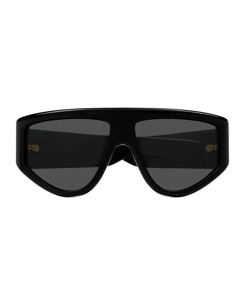 Bottega Veneta Men's BV1492S Ribbon Mask Recycled Acetate Shield Sunglasses