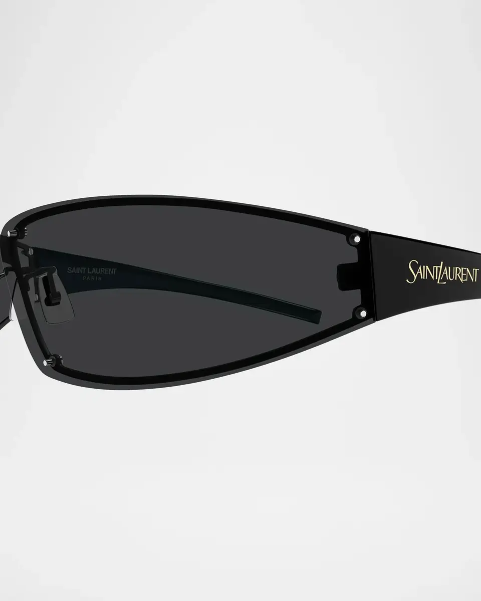 Saint Laurent Men's SL 963 Fashion Show Directional Metal Rectangular Sunglasses | Thumbnail 3 Saint Laurent Men's SL 963 Fashion Show Directional Metal Rectangular Sunglasses | Thumbnail 3