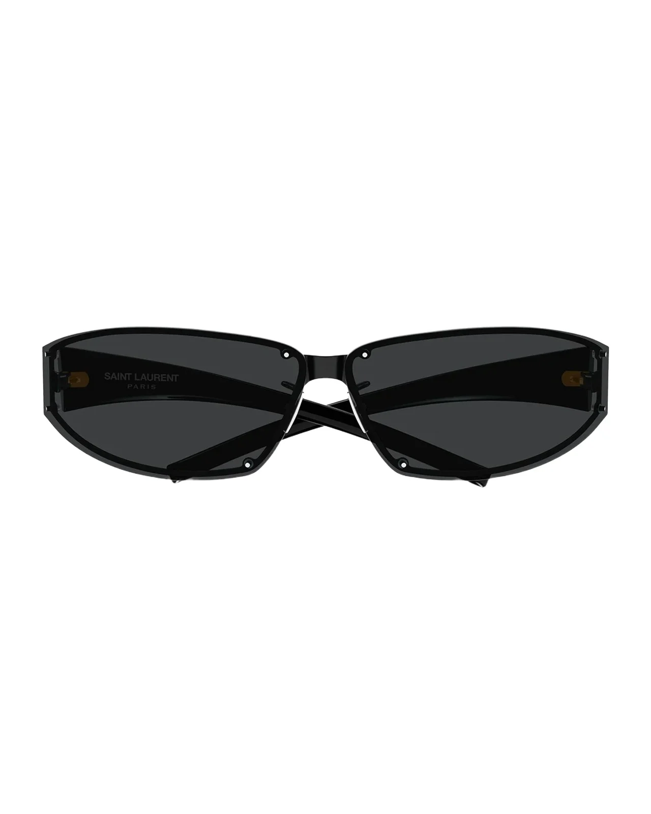 Saint Laurent Men's SL 963 Fashion Show Directional Metal Rectangular Sunglasses